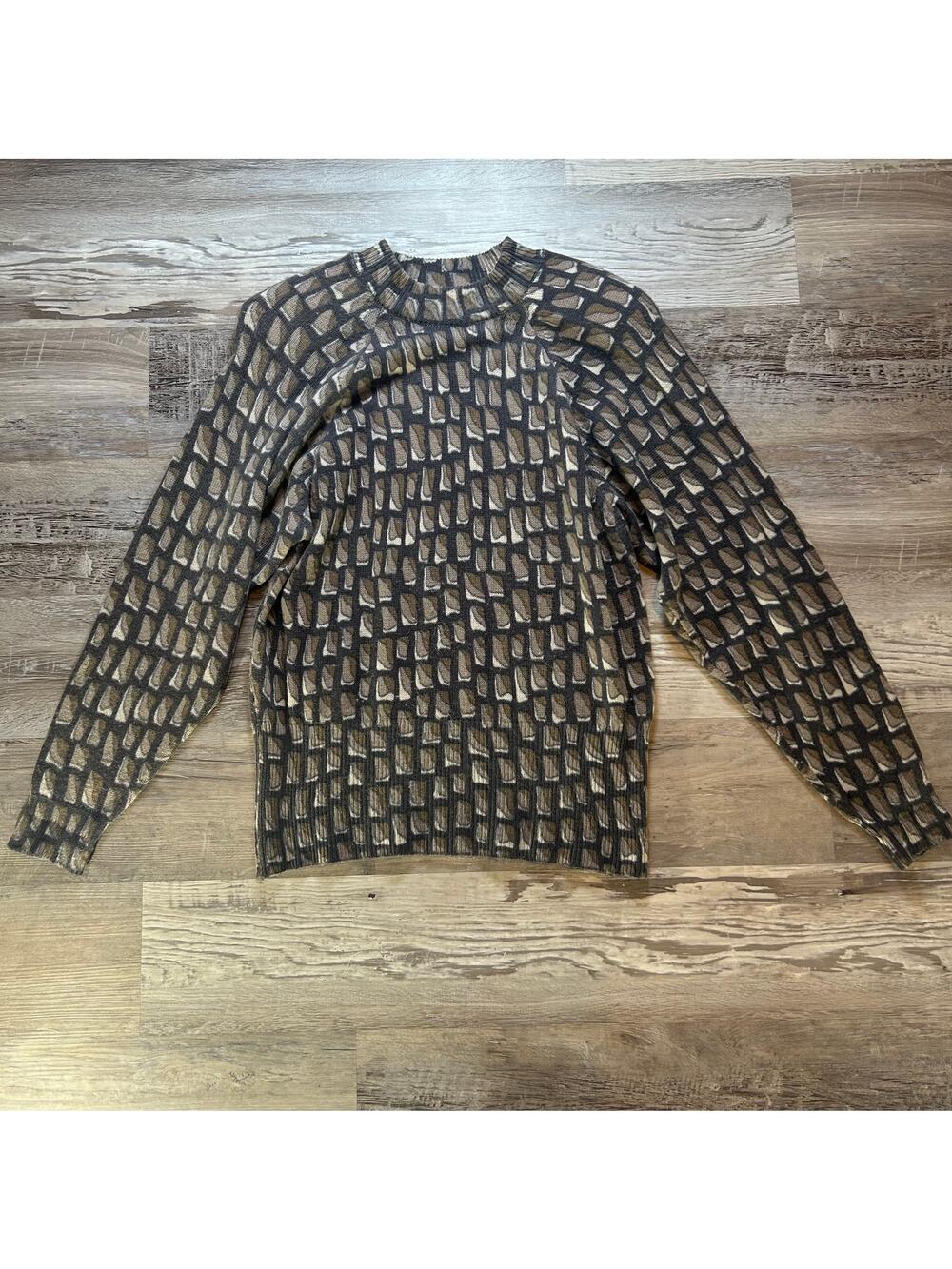 Vintage John Henry Editions Sweater Graphic Knit Crewneck Grandpa-Core